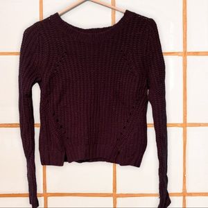 Delias Navy Cropped Sweater